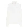 Max Mara Wool And Silk Knit Turtleneck In White