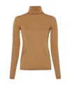 Max Mara Saluto Turtleneck Sweater In Brown