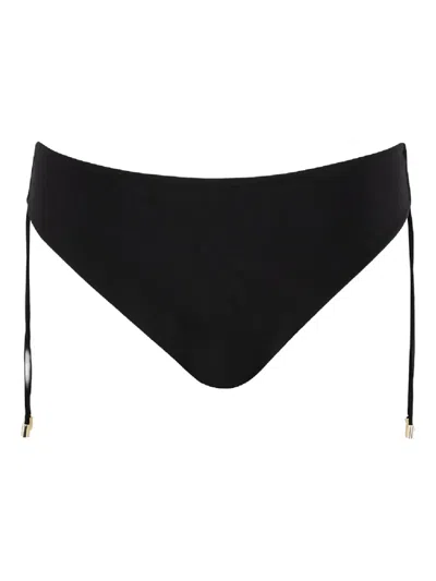 Max Mara Samanta High-rise Bikini Bottoms In Black