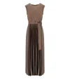 Max Mara Samuele Brown Dress In Brown