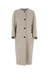 Max Mara Cappotto Album1234 In Cashmere Sabbia Donna
