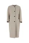 Max Mara Cappotto Album1234 In Cashmere Sabbia Donna In Beige