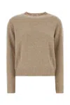 Max Mara Sand Cashmere Cinema Sweater In Green