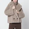 Max Mara Sand-coloured Teddy Coat In Alpaca And Cashmere In Neutral