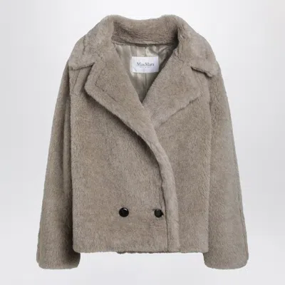 Max Mara Sand Coloured Teddy Coat In Alpaca And Cashmere