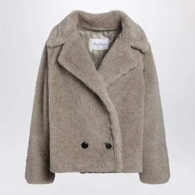 Max Mara Sand-coloured Teddy Coat In Alpaca And Cashmere In Gray
