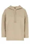 Max Mara Women Sand Cotton Blend Rally Sweatshirt