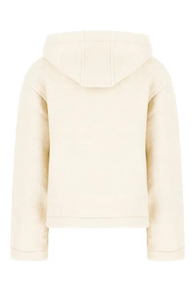 MAX MARA SAND COTTON BLEND SWEATSHIRT