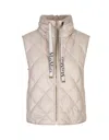 Max Mara Sleeveless Down Jacket In Brown
