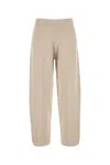 Max Mara Straight Wide-leg High Waist Trousers In Neutral