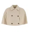 Max Mara Beige Wool Blend Volume Coat