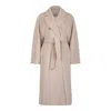 Max Mara Sand Wool Cashmere Coats In Neutral