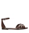 Max Mara Sandals Brown In Brown