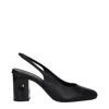 Max Mara Sandals Damiersling Women Leather Black