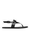 Max Mara 10mm Leather Thong Flat Shoes