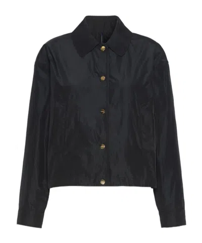 Max Mara Sandra Waterproof Jacket In Black