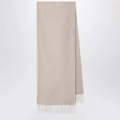 Max Mara Sand-tone Cashmere Scarf In Beige