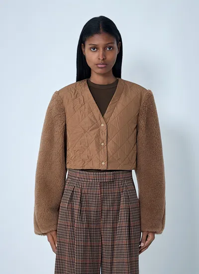 Max Mara Santos Coat In Brown