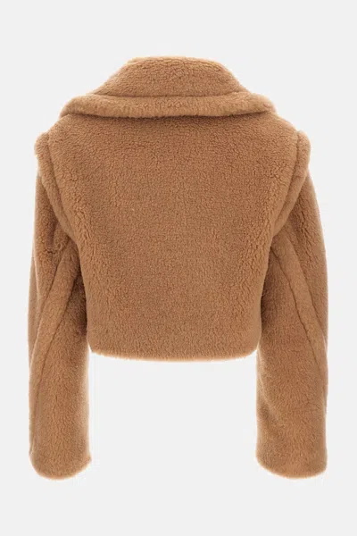 Max Mara Santos Teddy Cropped In Brown