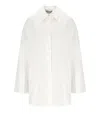 Max Mara Sapore Tunic In Cotton Satin In White