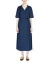 Max Mara Sarah Stretch Poplin Wrap Shirtdress In Cornflower
