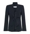 Max Mara Sash-tie Blazer In Black