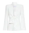 Max Mara Sash-tie Blazer In White