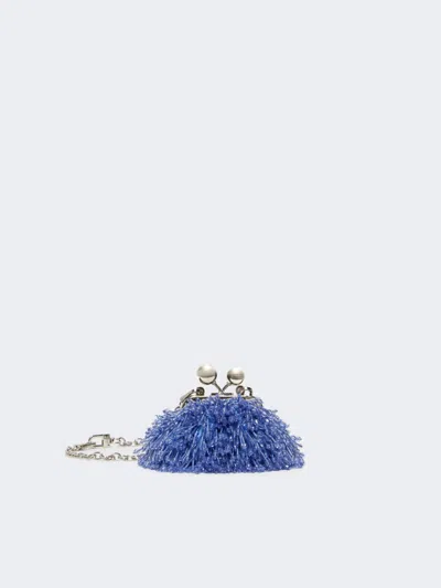 Max Mara Satin And Sequin Nano Pasticcino Bag In Purple