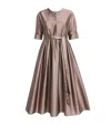 Max Mara Grey Viola Dress In Pink