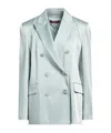 Max Mara Satin Blazer In Blue