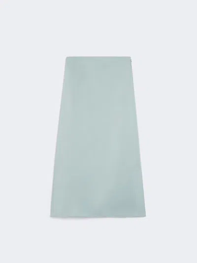 Max Mara Satin Calf-length Skirt In Green