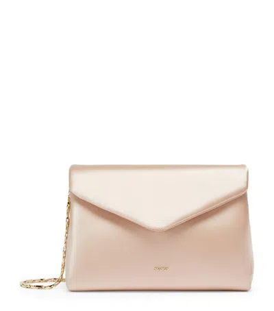 Max Mara Satin Clutch Bag In Pink
