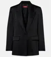 Max Mara Button Single-breasted Blazer In Black