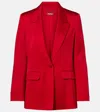 Max Mara Single Breasted Blazer In Brown