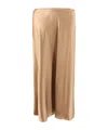 Max Mara Satin Midi Skirt Elastic Waistband In Nude