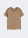 Max Mara Viscose Satin T-shirt In Brown