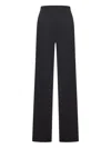 Max Mara Satira Side Band Trousers In Black