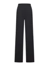 Max Mara Satire Trousers In Wool Gabardine In Blue