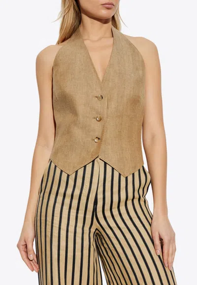 Max Mara Sauro Halterneck Vest Top