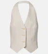 Max Mara Sauro Linen Vest In White