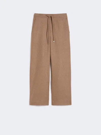 Max Mara Saxony Joggers In Brown
