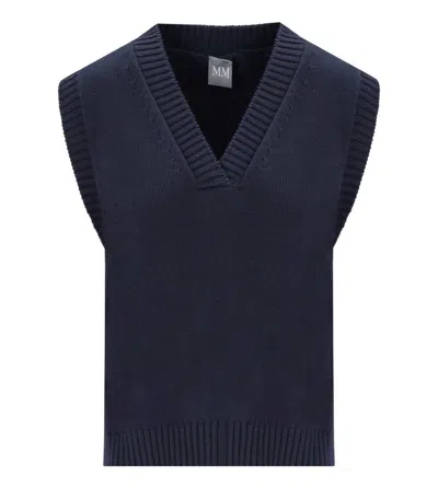 Max Mara Scafati Blue Knitted Vest