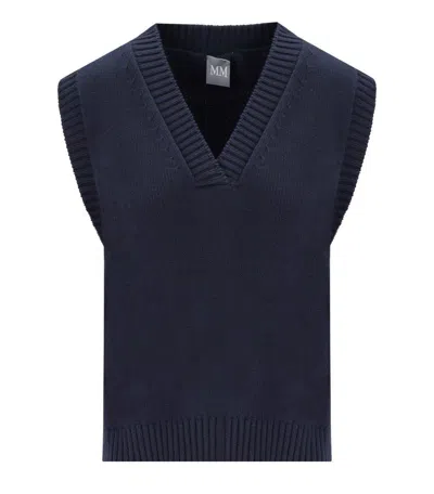 Max Mara Scafati Blue Knitted Vest