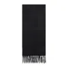Max Mara Monogram Cashmere Scarf In Black