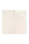 Max Mara Geode Fringed Edge Shawl In White
