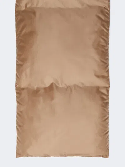 Max Mara Scarf In Water-repellent Technical Fabric In Brown