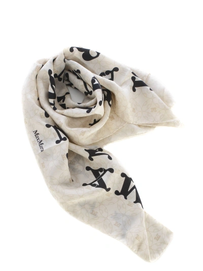 Max Mara Scarf  "carre90" In Neutral