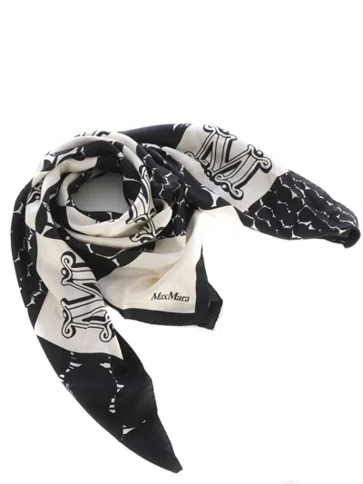 Max Mara Scarf  "carre90" In Black