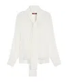 Max Mara Scarf Shirt In White