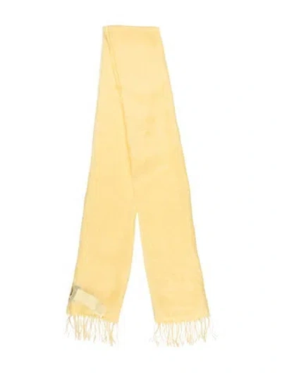 Pre-owned Max Mara Scarf W/ Tags In Yellow